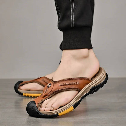 Men's Protective Closed Toe Sandals with Non-Slip Sole
