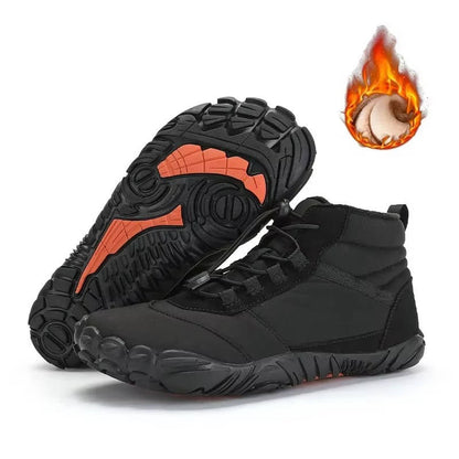 Insulated Winter Boots for Men - Waterproof, Snowproof, Fleece Lined, Wide Toe Box, Zero Drop