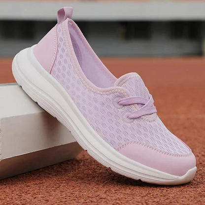 Mesh Walking Shoes for Women with Soft Sole and Triple Arch Support