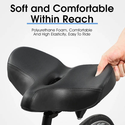 ErgoComfort Cycling Seat with Ventilated Design and Shock Absorption