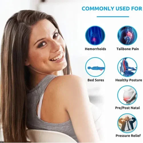 Comfort Seat Cushion for Tailbone and Back Pain Relief