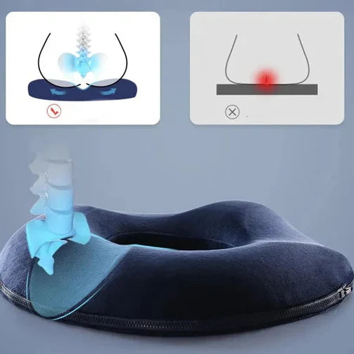 Comfort Seat Cushion for Tailbone and Back Pain Relief