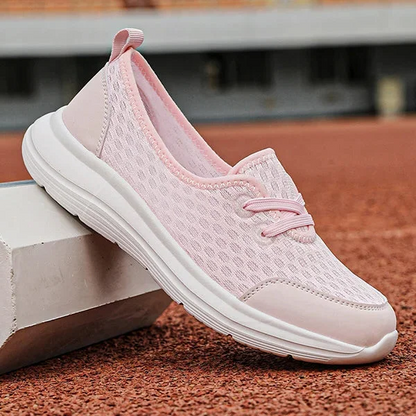 Mesh Walking Shoes for Women with Soft Sole and Triple Arch Support