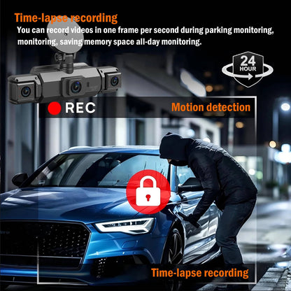 Comprehensive 4-Channel Vehicle Camera with Night Vision & WiFi Control