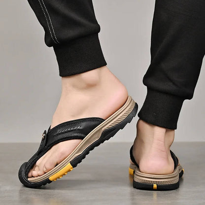Men's Protective Closed Toe Sandals with Non-Slip Sole