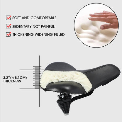 ErgoComfort Cycling Seat with Ventilated Design and Shock Absorption