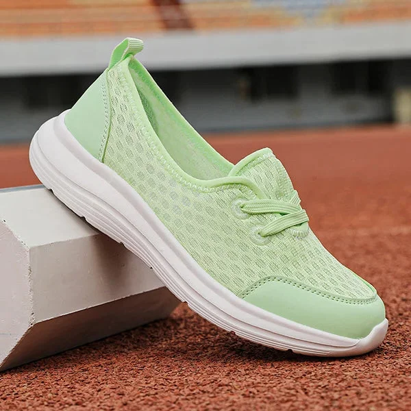 Mesh Walking Shoes for Women with Soft Sole and Triple Arch Support