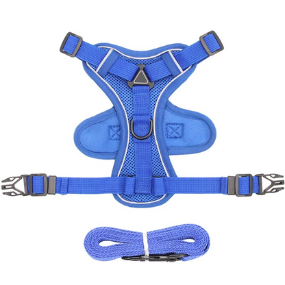 Adjustable Safety Harness and Leash for Cats with Reflective Safety Features