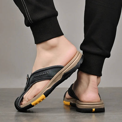 Men's Protective Closed Toe Sandals with Non-Slip Sole