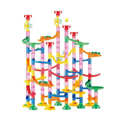 Creative Marble Raceway Set with 133 Components and Easy Release Feature