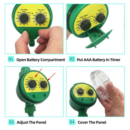 Smart Garden Irrigation Kit with Programmable Timer and Customizable Drip Heads