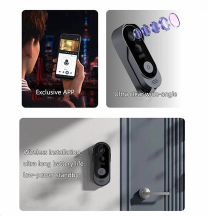 Smart Wireless Doorbell with Night Vision & Two-Way Communication