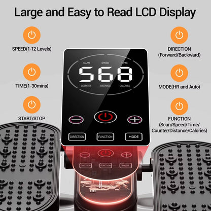 Compact Under-Desk Elliptical Trainer for Active Living