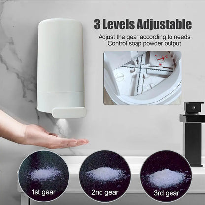 Hand Washing Soap Grinder – Wall-Mounted Dispenser in Waterproof ABS and Steel with 3-Level Gear