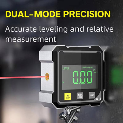 Precision Angle Measuring Tool with Magnetic Mount and LED Display