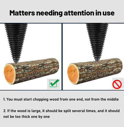 Effortless Firewood Splitting Drill Bit for Any Power Drill