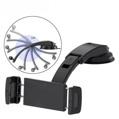 360-Degree Tablet Car Mount with Secure Suction Grip