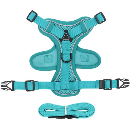 Adjustable Safety Harness and Leash for Cats with Reflective Safety Features
