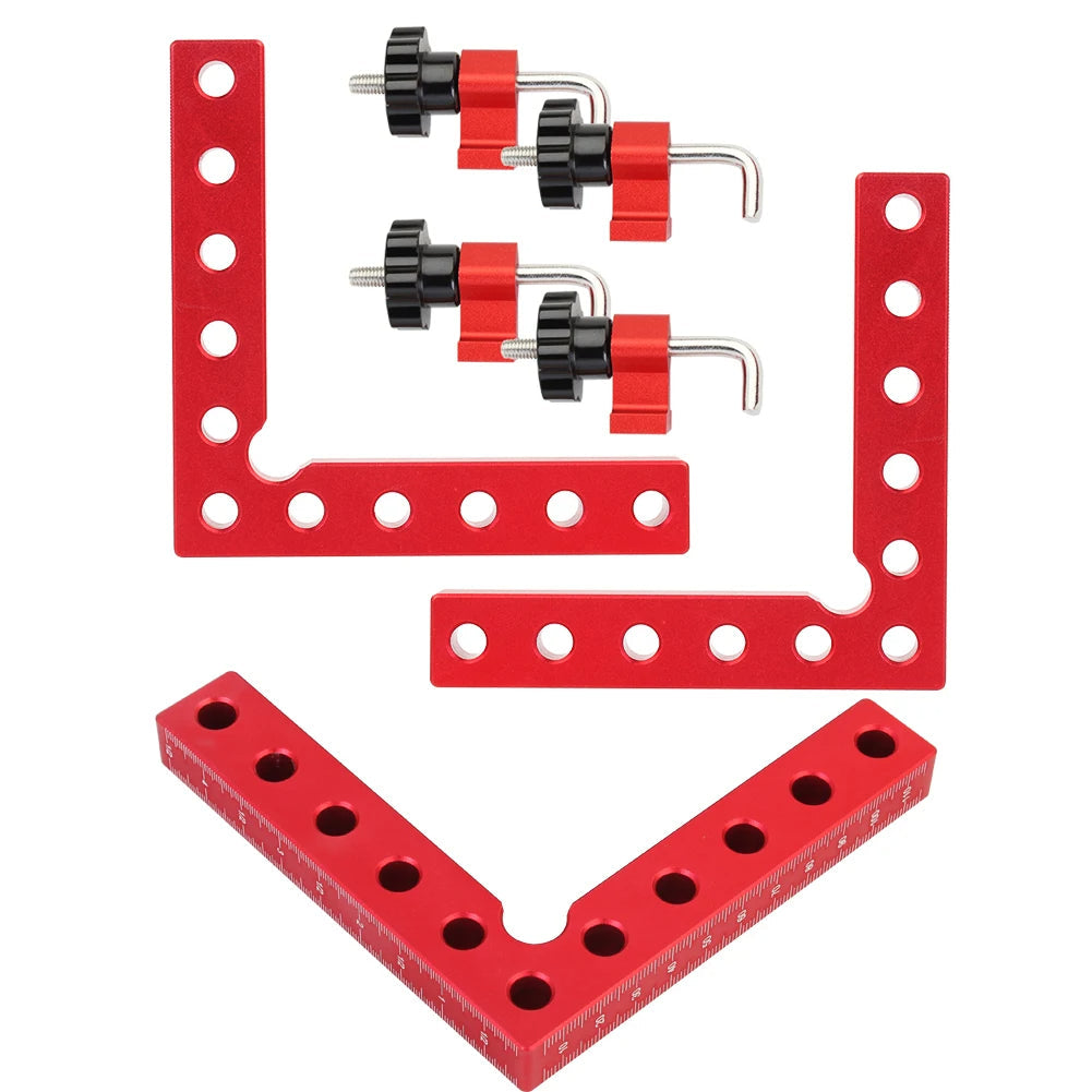 90 Degree Aluminum Corner Clamp with Laser Etchings