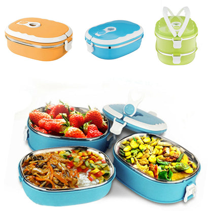 Thermal Lunch Carrier with Stainless Steel Lining and Leak-Proof Seal