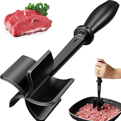 Ultimate Meat Smasher with Five Sharp Blades and Comfort Grip