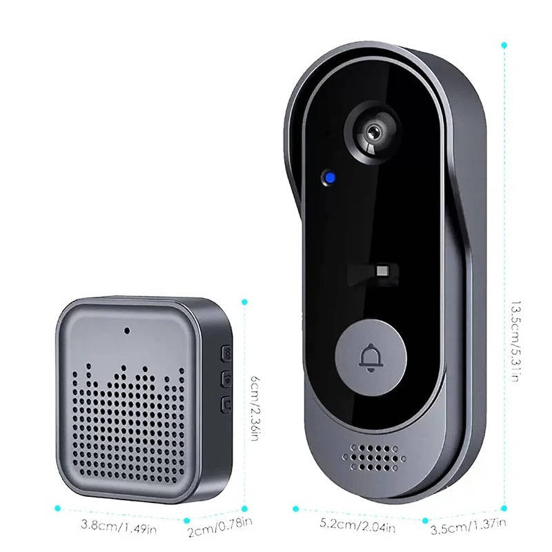 Video Doorbell with Motion Sensor, Night Vision & Local Storage