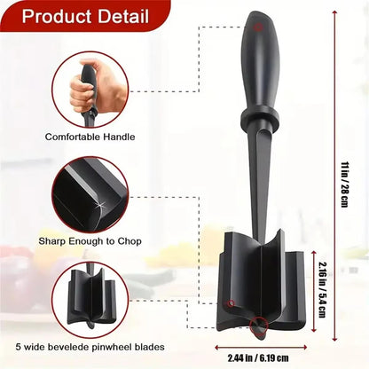 Ultimate Meat Smasher with Five Sharp Blades and Comfort Grip
