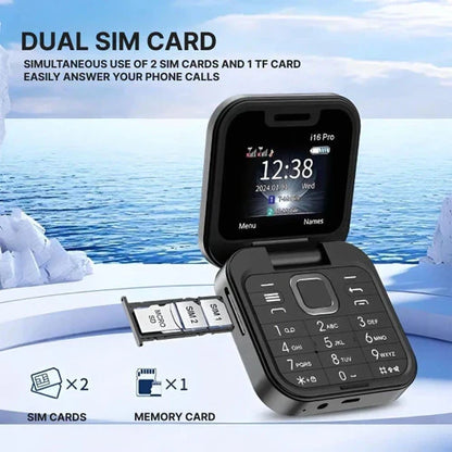 Slim and Versatile Dual SIM Folding Mobile Device