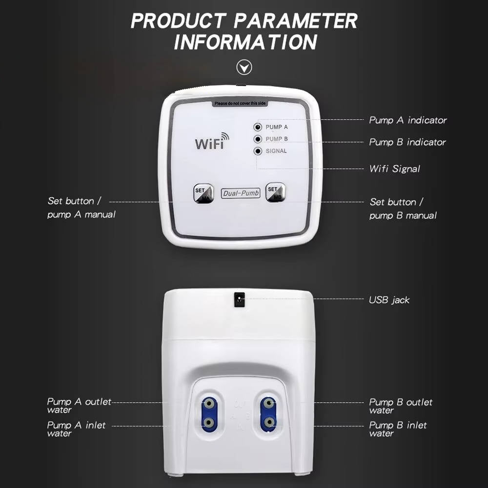 Smart WiFi Plant Watering System for 20 Pots – App-Controlled Drip Irrigation