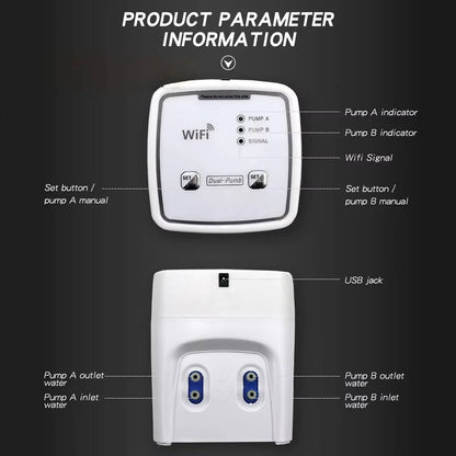 Smart WiFi Plant Watering System for 20 Pots – App-Controlled Drip Irrigation