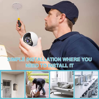 SmartWatch Guardian: Dual Lens Wireless Security Camera