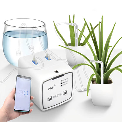 Smart WiFi Plant Watering System for 20 Pots – App-Controlled Drip Irrigation