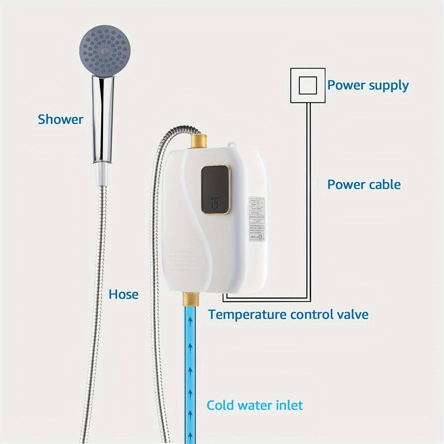 Instant Hot Water Solution: 3000W Electric Water Heater