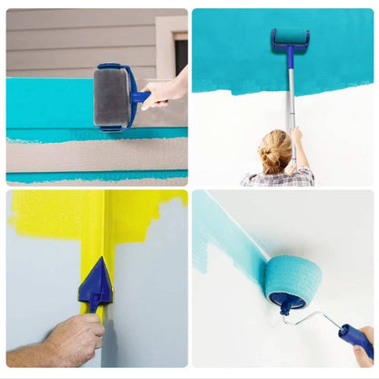 Corner Precision Paint Roller Set with Detail Brush & Sponge
