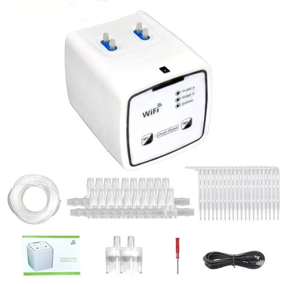Smart WiFi Plant Watering System for 20 Pots – App-Controlled Drip Irrigation