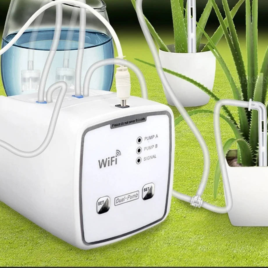 Smart WiFi Plant Watering System for 20 Pots – App-Controlled Drip Irrigation
