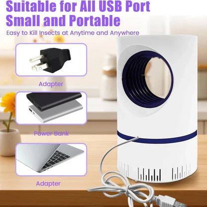 Whisper-Quiet UV Insect Trap for Indoor and Outdoor Spaces