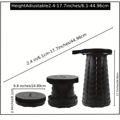 Portable Adjustable Stool with Travel Straps – 330 lb Capacity