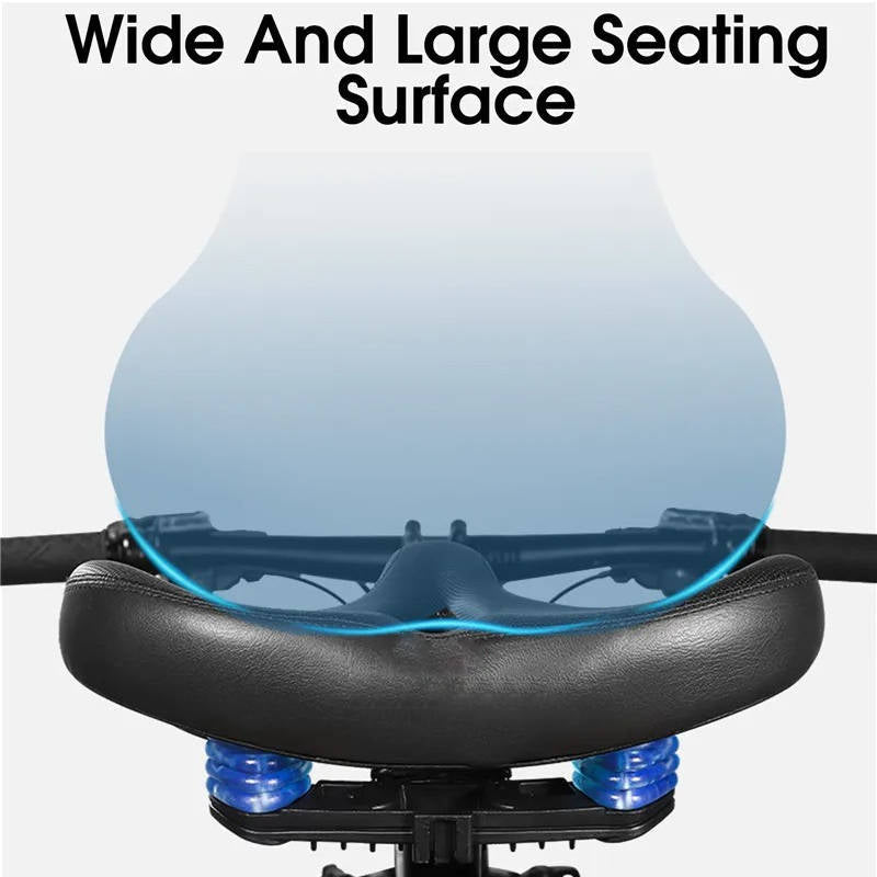 ErgoComfort Cycling Seat with Ventilated Design and Shock Absorption