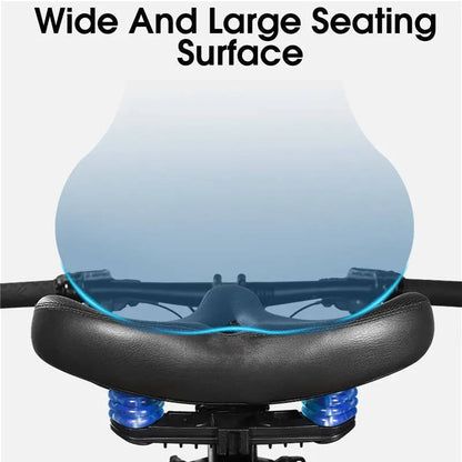 ErgoComfort Cycling Seat with Ventilated Design and Shock Absorption