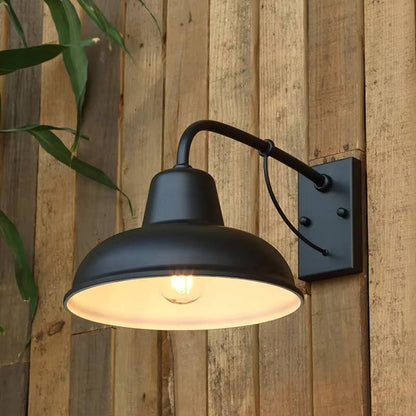 Elegant Wall-Mounted Barn Light with E26/E27 Bulb Compatibility
