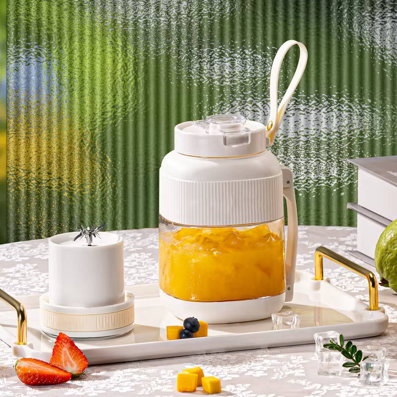 On-the-Go Smoothie Maker: Rechargeable Mini Blender with Strap