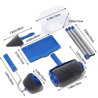 Corner Precision Paint Roller Set with Detail Brush & Sponge