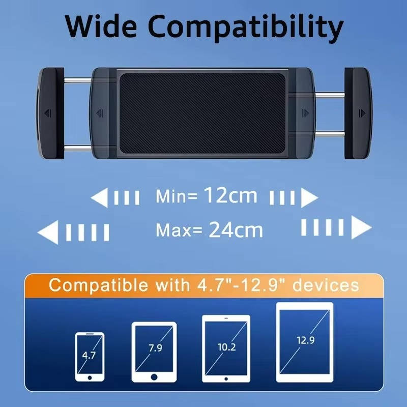 360-Degree Tablet Car Mount with Secure Suction Grip