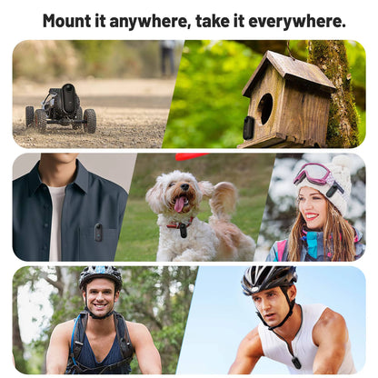 Ultra-Compact 4K Adventure Camera with Versatile Mounting Options