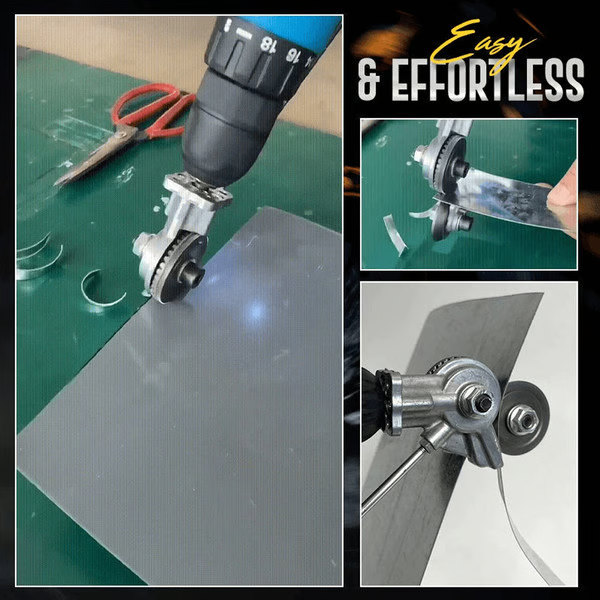 Versatile Drill Attachment for Effortless Metal Cutting