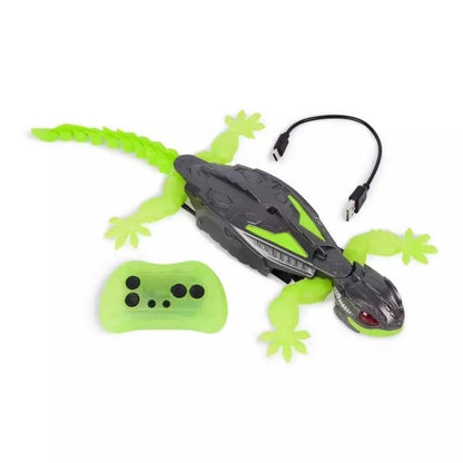 Interactive Wall-Crawling Lizard Toy with Illuminated Eyes