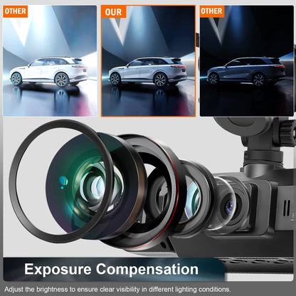Comprehensive 4-Channel Vehicle Camera with Night Vision & WiFi Control
