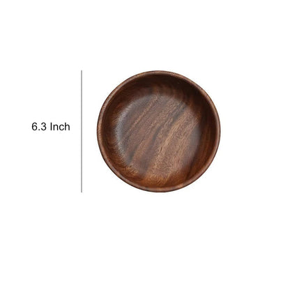 Boat-Shaped Walnut Serving Bowl for Salad, Fruit, and Snacks – 6.3 or 7.9 in