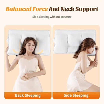 ComfortZone Pillow: 5-Section Support for All Sleep Styles